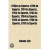 1790s in Sports door Onbekend