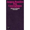 Das Unvernehmen door Jacques Rancière