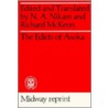 Edicts Of Asoka by Richard Mckeon
