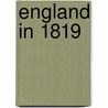 England In 1819 door James Chandler