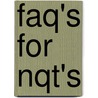 Faq's For Nqt's door Elizabeth Holmes