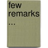 Few Remarks ... by Simeon Ford