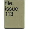 File, Issue 113 by Emilie Gaboriau