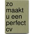 Zo maakt u een perfect CV