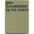 Gele Schuddebeer op het strand