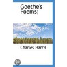 Goethe's Poems; door Charles Harris