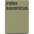 Index Saxonicus