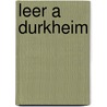 Leer a Durkheim door Nestor Marchini