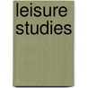 Leisure Studies by Page/Connell