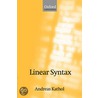 Linear Syntax P door Andreas Kathol