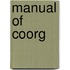 Manual Of Coorg