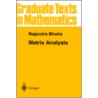 Matrix Analysis by Rajendra Bhatia