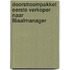 Doorstroompakket Eerste verkoper naar Filiaalmanager