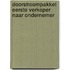 Doorstroompakket Eerste verkoper naar Ondernemer