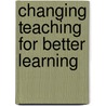 Changing teaching for better learning by Tomic