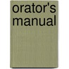 Orator's Manual door George Lansing Raymond