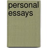Personal Essays door Rodney D. Edge