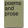 Poems And Prose by Georg Trakl