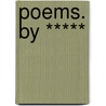 Poems. by ***** door Soame Jenyns