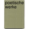 Poetische Werke door Hermann Heimark Cludius