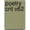 Poetry Crit V62 door Michelle Lee