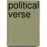 Political Verse door George Saintsbury