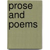 Prose And Poems door Nan Terrell Reed
