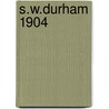 S.W.Durham 1904 door David Butler