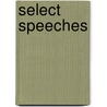 Select Speeches door Nigel Chapman