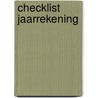 Checklist Jaarrekening door Onbekend