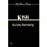 Survey Sampling by Leslie Kish