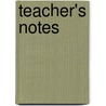 Teacher's Notes door Miranda M.H. Oliver