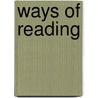 Ways of Reading door Sara Mills