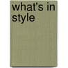 What's In Style door Megan Connelly
