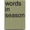 Words In Season by Abraham Jehiel Feldman