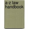 A-Z Law Handbook door Mary Gibbins