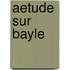 Aetude Sur Bayle