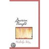 Amercian Thought by Woodbridge Riley