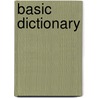 Basic Dictionary door Contemporary Books