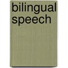 Bilingual Speech by Pieter Muysken