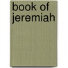 Book Of Jeremiah door J.A. Thompson