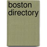 Boston Directory door Onbekend