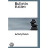 Bulletin Italien door Onbekend