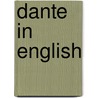 Dante In English by Matthew Reynolds