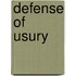 Defense of Usury