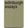 Edinburgh Essays door Onbekend