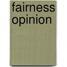 Fairness Opinion door Onbekend