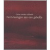 Herinneringen aan een geliefde door C. vanden Abbeele
