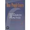 How People Learn by Subcommittee National Research Council