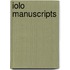 Iolo Manuscripts